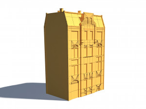 apartment house 192 low poly 3d 3D Модель