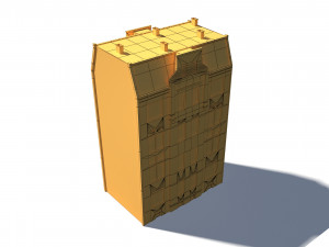 apartment house 192 low poly 3d 3D Модель