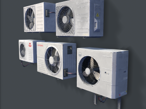 air conditioning pbr Modelo 3D
