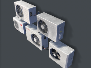 air conditioning pbr Modelo 3D