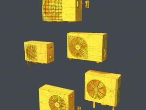 air conditioning pbr 3D Model