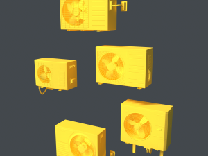 air conditioning pbr Modelo 3D