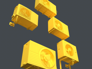 air conditioning pbr Modelo 3D