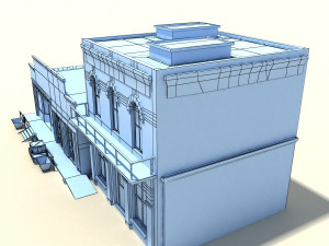 low poly wild west buildings 3D Модель