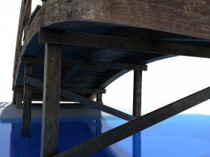 low poly bridge 3D Model