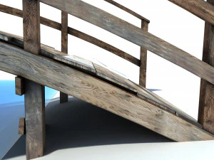 ponte basso poli Modello 3D