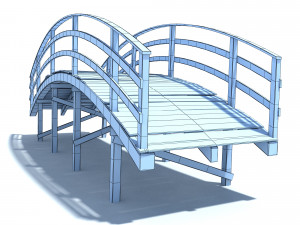 low poly bridge 3D Model