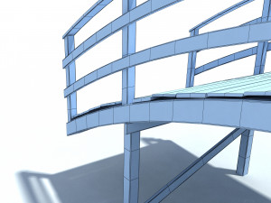 low poly bridge 3D Model