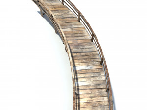 footbridge low poly Modèle 3D