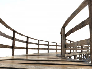 footbridge low poly 3D Model