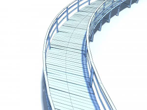 footbridge low poly 3D Model