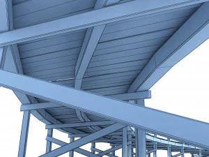 footbridge low poly 3D Model