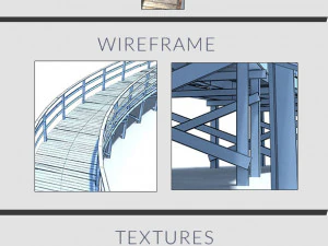 footbridge low poly 3D Model