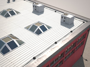 cargo building Model 3D