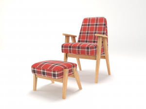 retro chair Modello 3D