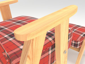 retro chair Modello 3D