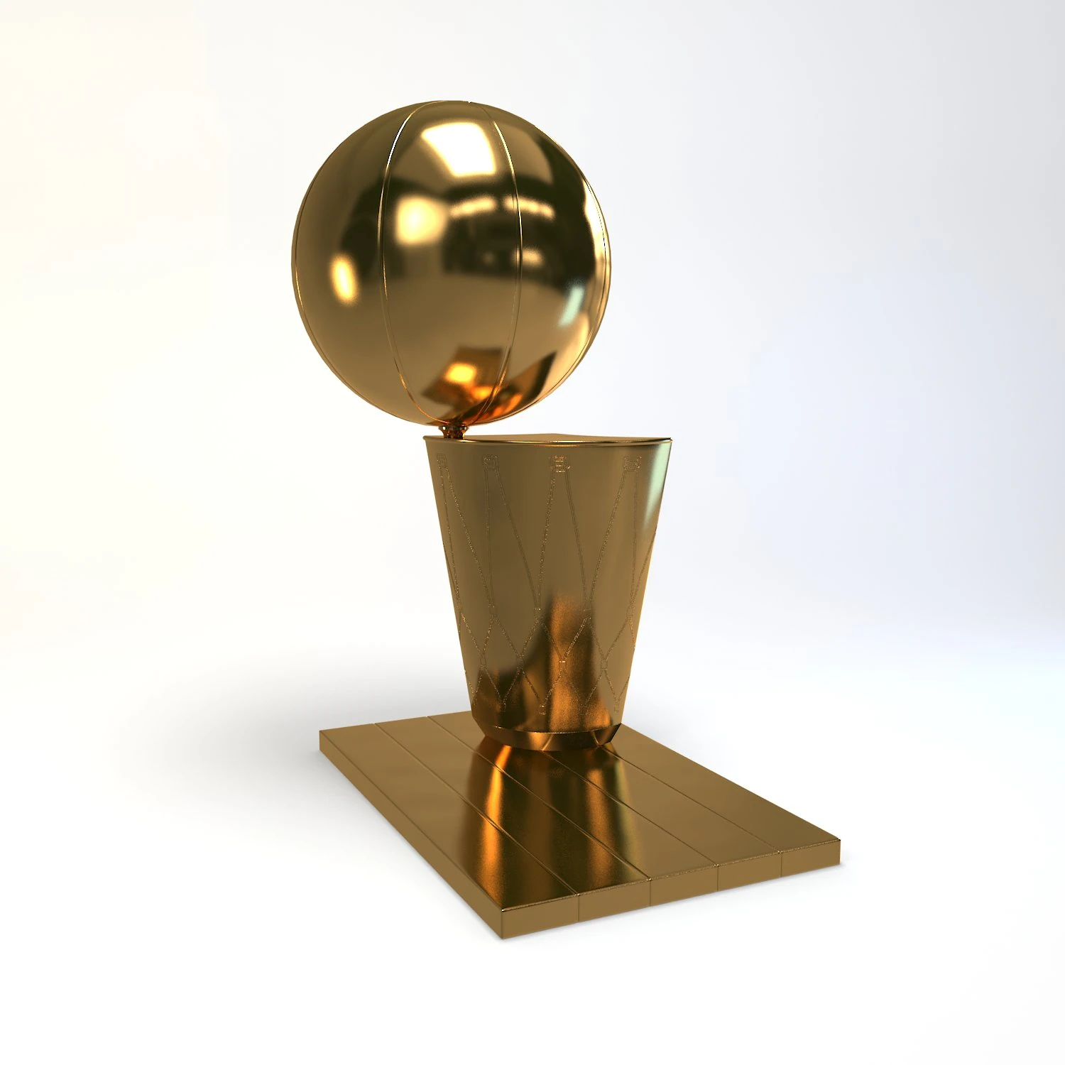 cesta de basquete EUA troféu bola prêmio de ouro campeão super copa final medalha vencedor do prêmio da liga vitória Modelo 3D .c4d .max .obj .3ds .fbx .stl .blend