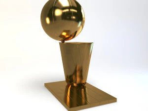 Basketballkorb, USA, Troph&auml;e, Ball, Gold, Auszeichnung, Champion, Superpokal, Finale, Medaille, Liga, Preistr&auml;ger, Sieg 3D Modell