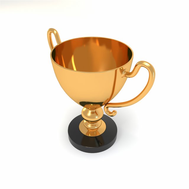 goldedn champion cup winner Modelo 3D .c4d .max .obj .3ds .fbx .stl .blend 