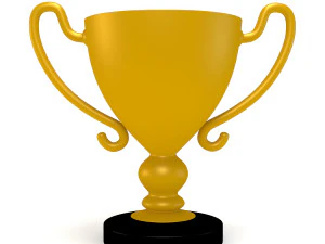 goldedn champion cup winner 3D Model