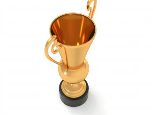 golden champion cup winner 2 3D Model
