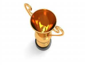 golden champion cup winner 2 3D Model
