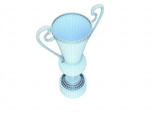 golden champion cup winner 2 3D Model