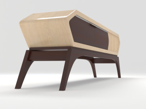 retro cupboard 3D मॉडल