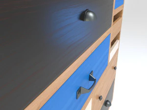 arm&aacute;rio retr&ocirc; 2 Modelo 3D