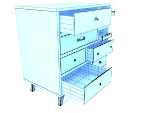 arm&aacute;rio retr&ocirc; 2 Modelo 3D