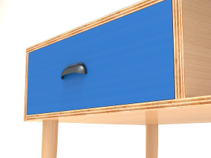 retro cupboard 3 Modelo 3D
