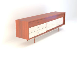 retro cupboard 4 3D Model