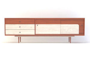 retro cupboard 4 3D Model