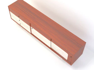 retro cupboard 4 3D Model