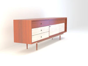 retro cupboard 4 3D Model