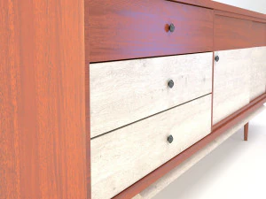 retro cupboard 4 3D Model