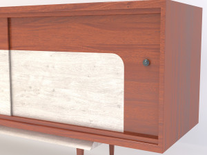 retro cupboard 4 3Dモデル