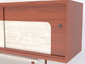 retro cupboard 4 3D Model