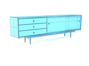 retro cupboard 4 3Dモデル