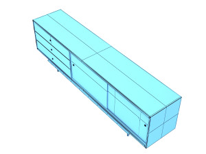 retro cupboard 4 3Dモデル