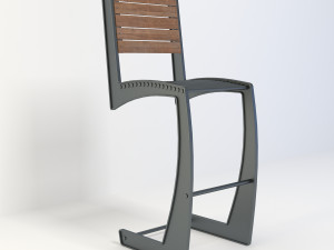 retro chair 2 Modello 3D