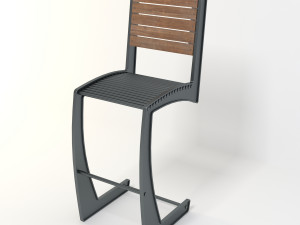 retro chair 2 Modello 3D