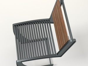 retro chair 2 Modello 3D