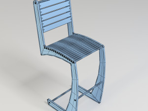 retro chair 2 Modello 3D