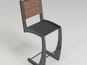 retro chair 2 Modello 3D