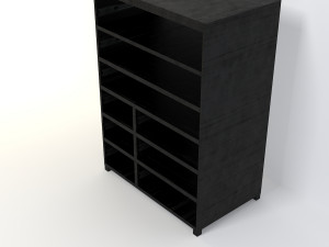 retro cupboard 6 Model 3D