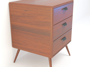 retro cupboard 7 3D Модель