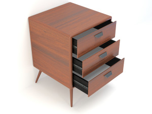 retro cupboard 7 3D Модель