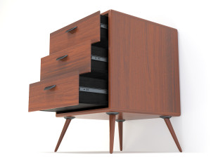 retro cupboard 7 3D Модель