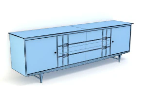 retro cupboard 8 3D Model